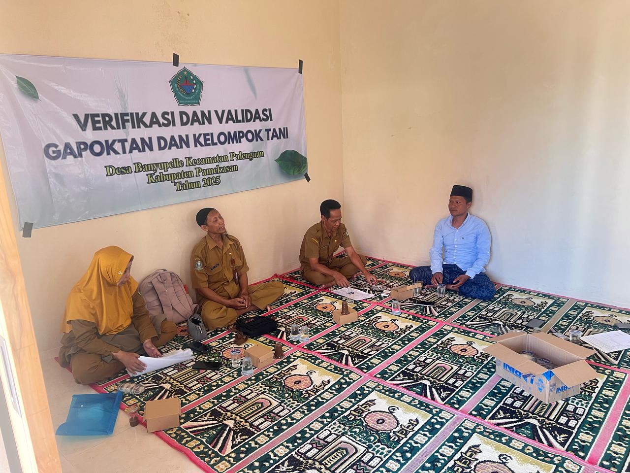 Verifikasi dan Validasi Gapoktan dan Kelompok Tani Desa Banyupelle